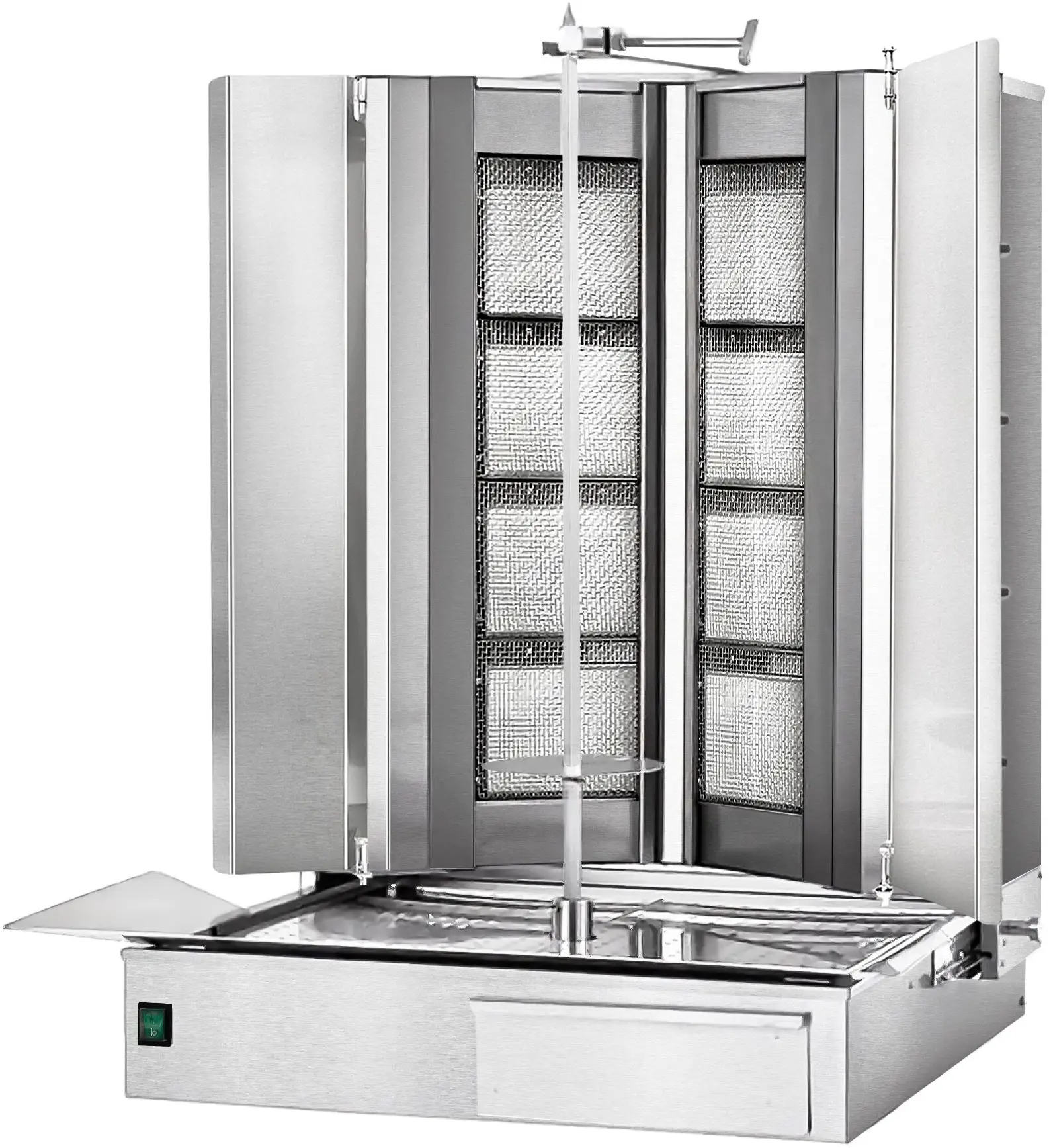 Аппарат для шаурмы газовый GGM Gastro DUVK4+4-N (Inox) - 3