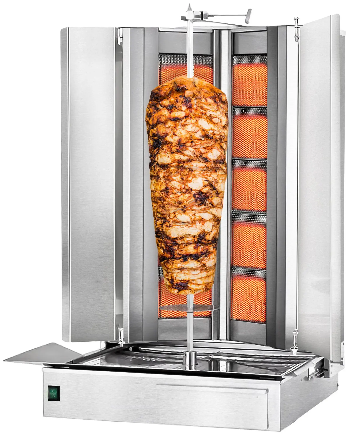 Аппарат для шаурмы газовый GGM Gastro DUVK5+5-N (Inox) - 2
