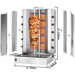 Аппарат для шаурмы газовый GGM Gastro DUVK5+5-N (Inox) Thumb