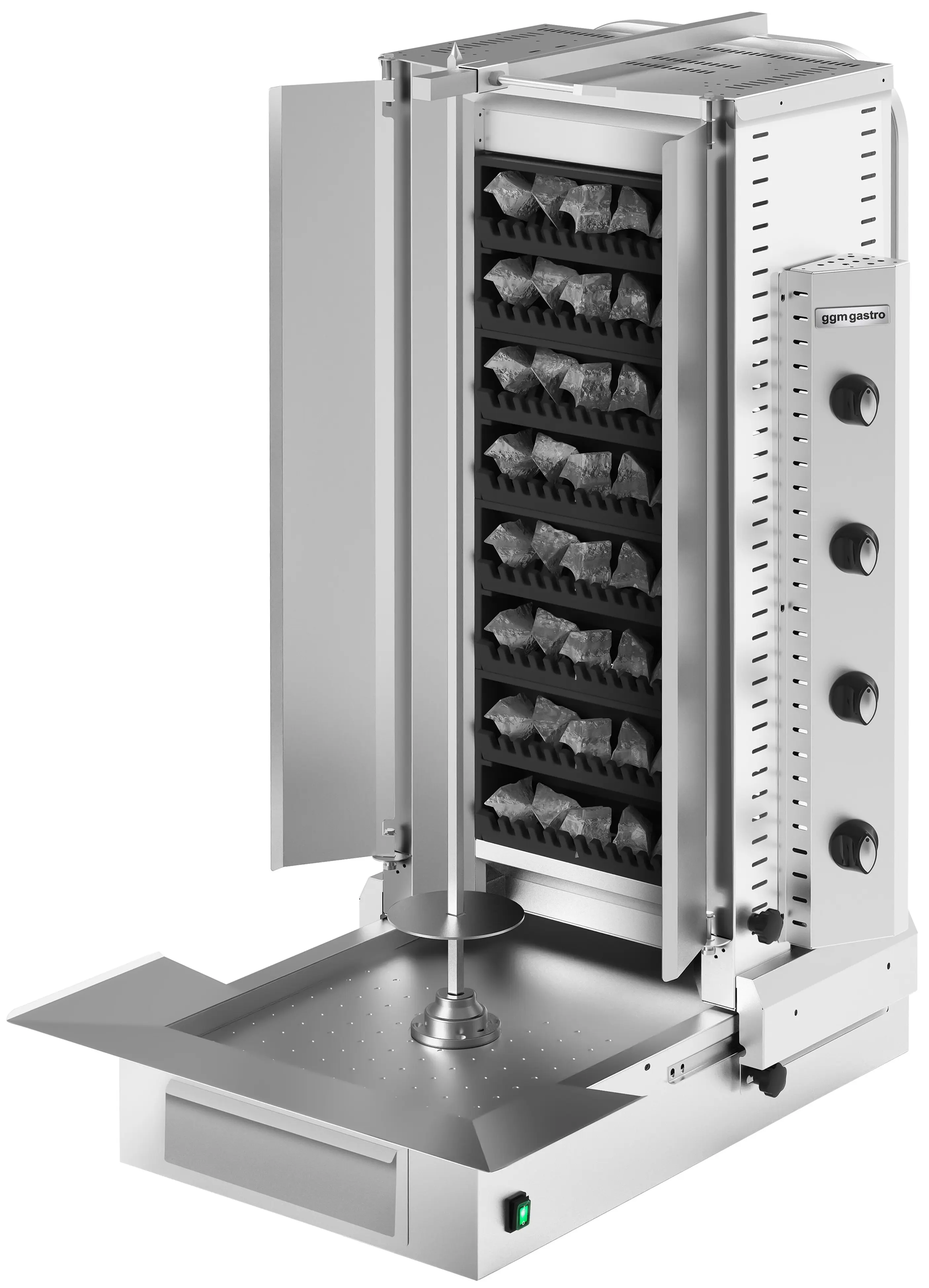 Аппарат для шаурмы газовый GGM Gastro GLDGB (Inox) - 2