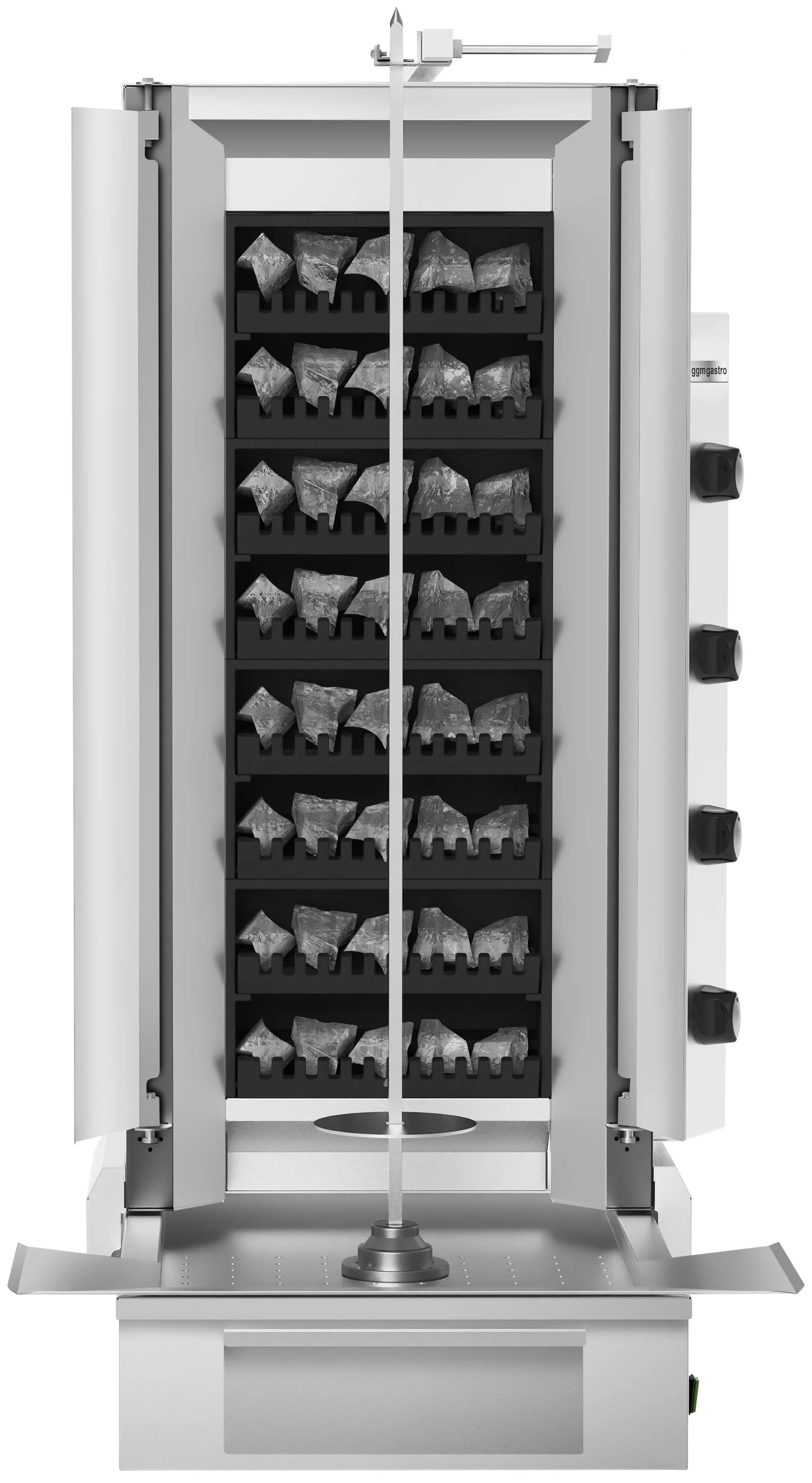 Аппарат для шаурмы газовый GGM Gastro GLDGB (Inox) - 3