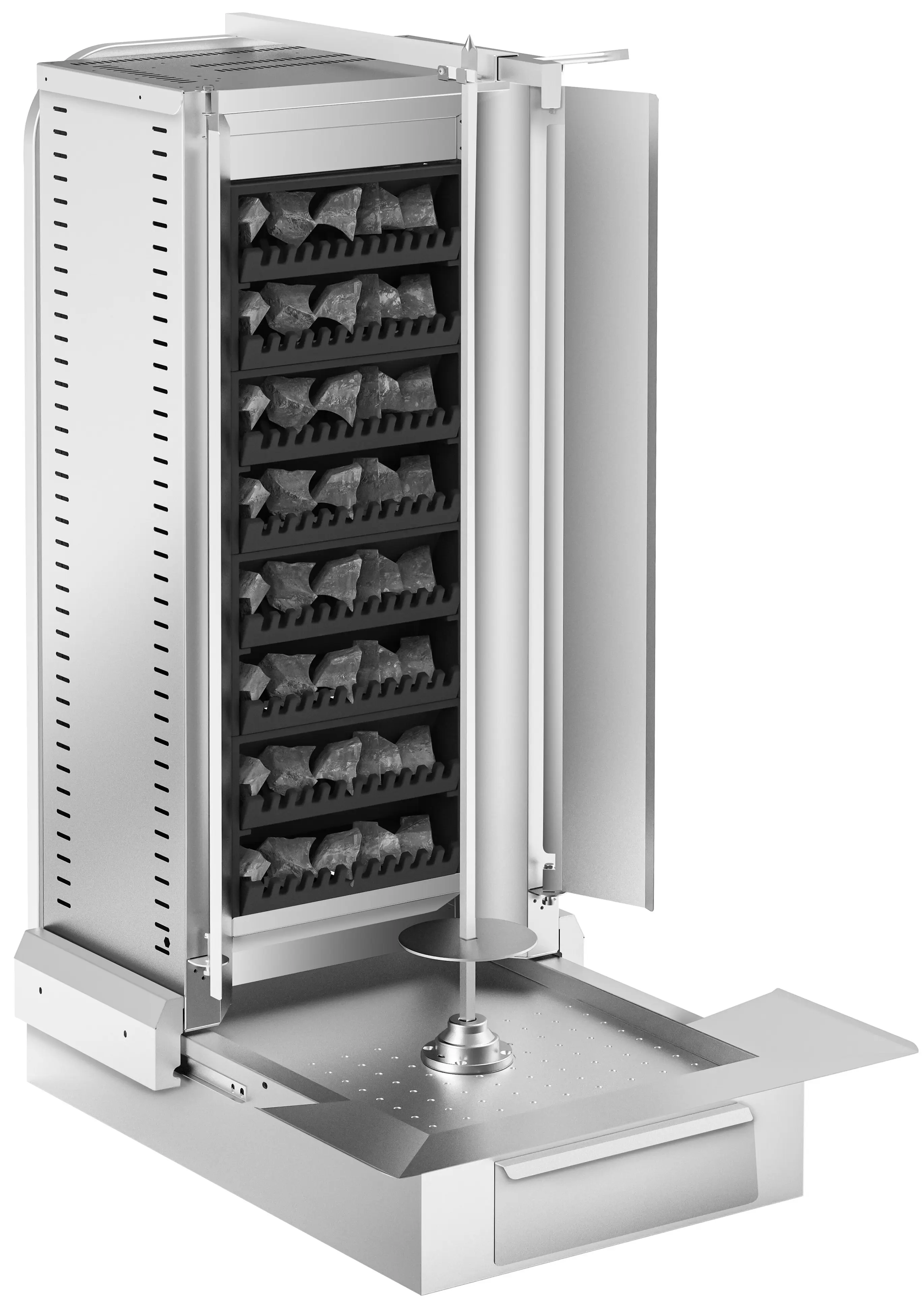 Аппарат для шаурмы газовый GGM Gastro GLDGB (Inox) - 4