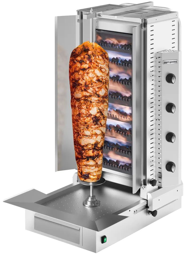 Аппарат для шаурмы газовый GGM Gastro GLDGB (Inox)