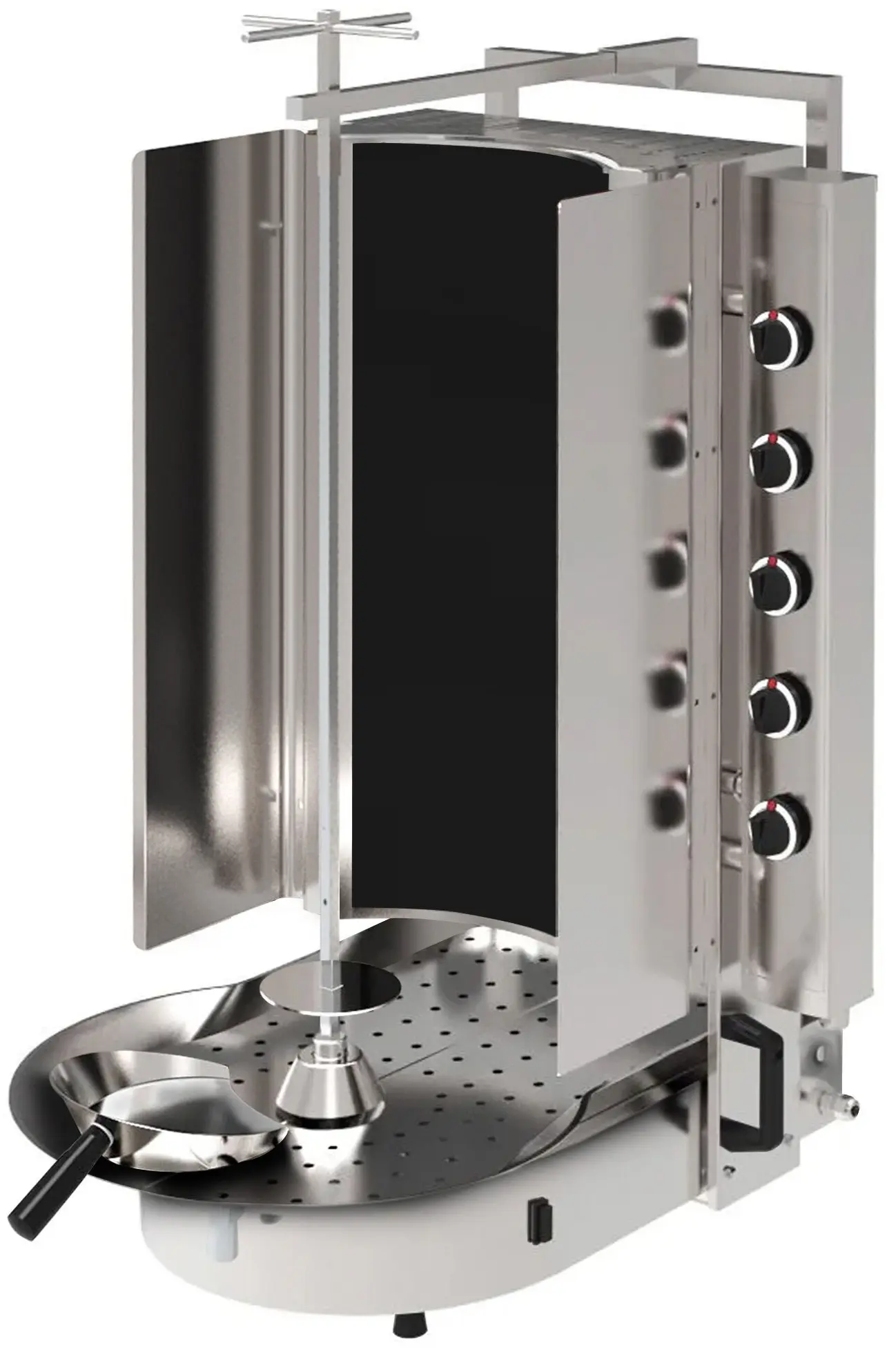 Аппарат для шаурмы газовый GGM Gastro Robax DUI10R (Inox) - 2