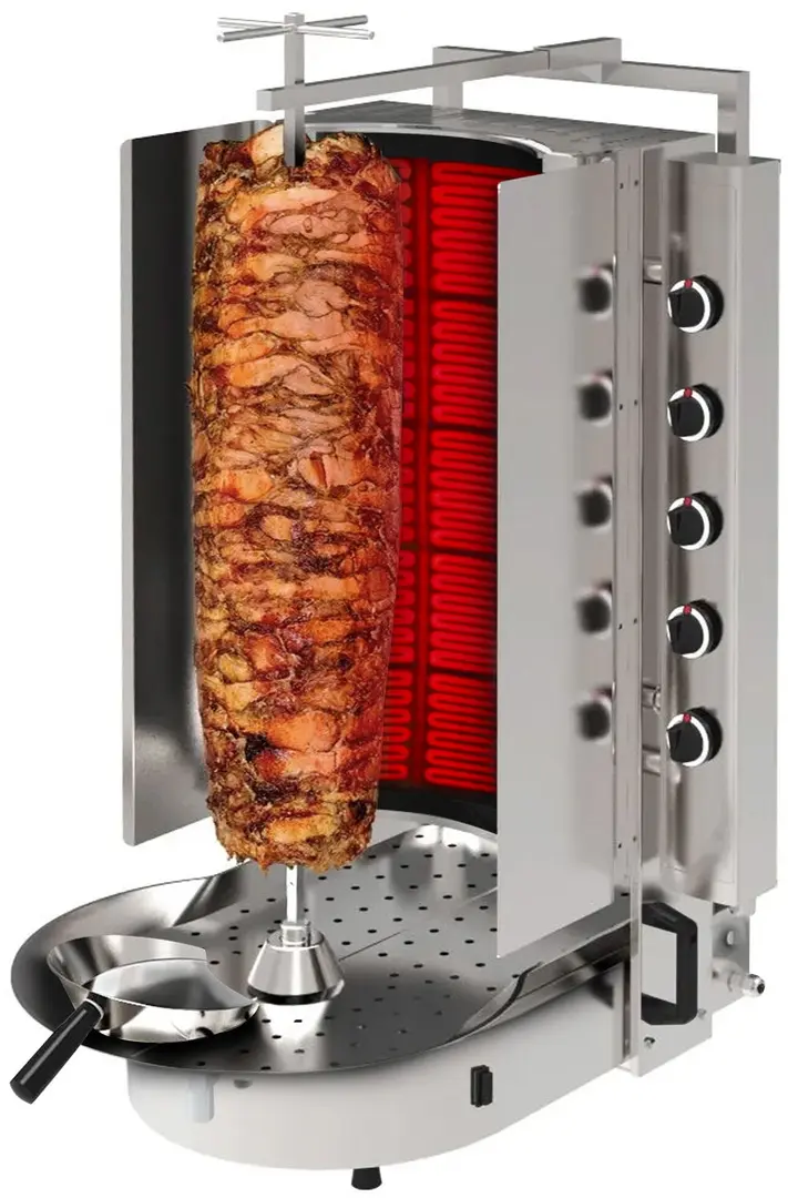 Аппарат для шаурмы газовый GGM Gastro Robax DUI10R (Inox)
