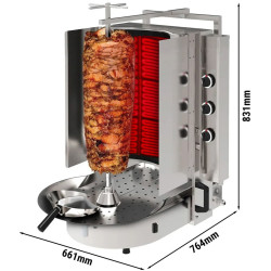 Аппарат для шаурмы газовый GGM Gastro Robax DUI6R (Inox) Thumb