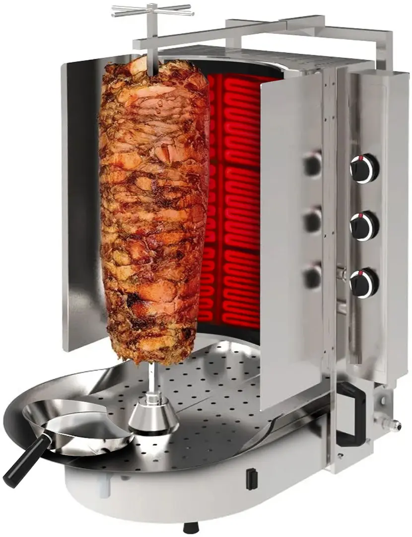 Аппарат для шаурмы газовый GGM Gastro Robax DUI6R (Inox)