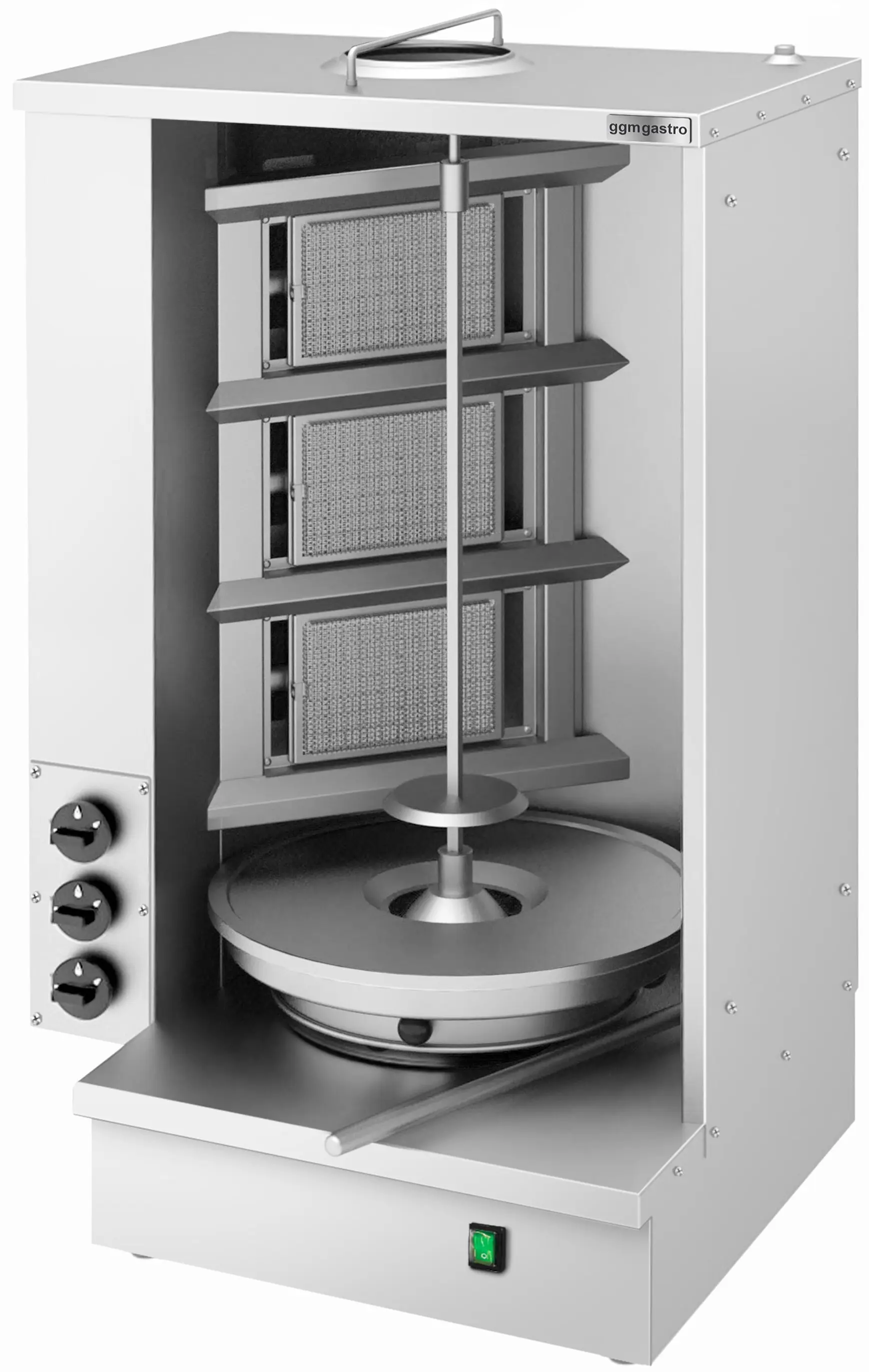Аппарат для шаурмы газовый GGM Gastro SGAT3 (Inox) - 3