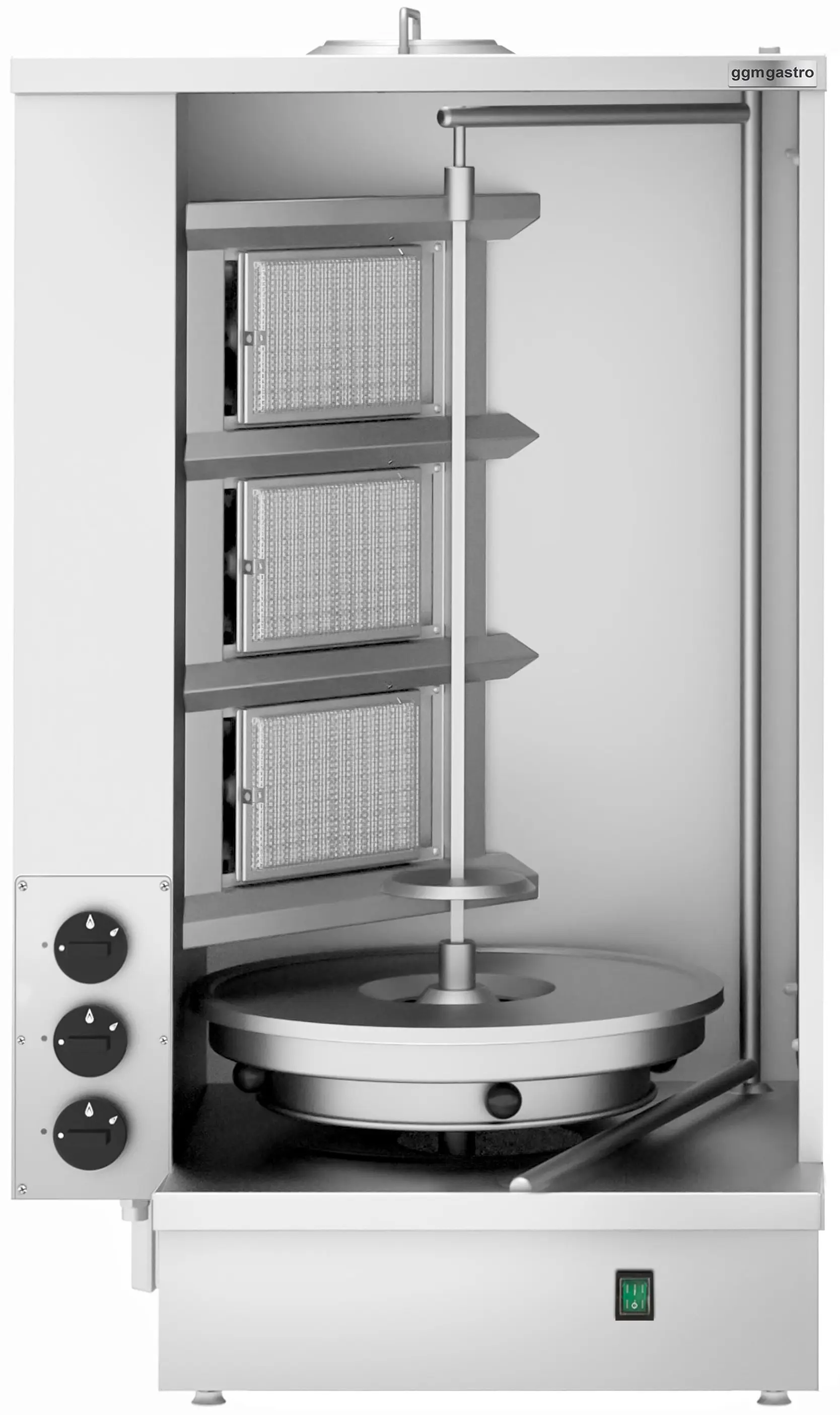 Аппарат для шаурмы газовый GGM Gastro SGAT3 (Inox) - 4