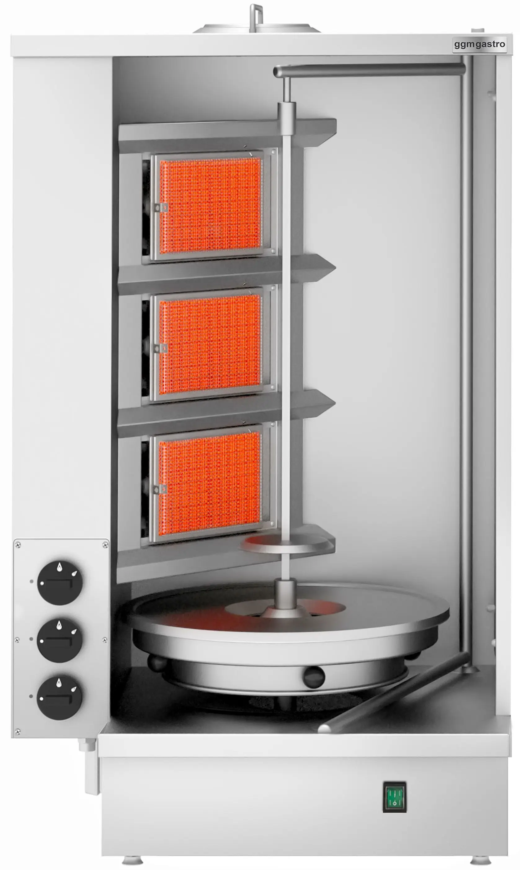 Аппарат для шаурмы газовый GGM Gastro SGAT3 (Inox) - 5