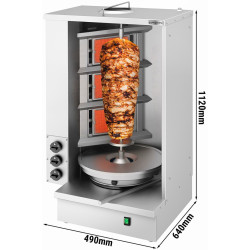 Аппарат для шаурмы газовый GGM Gastro SGAT3 (Inox) Thumb