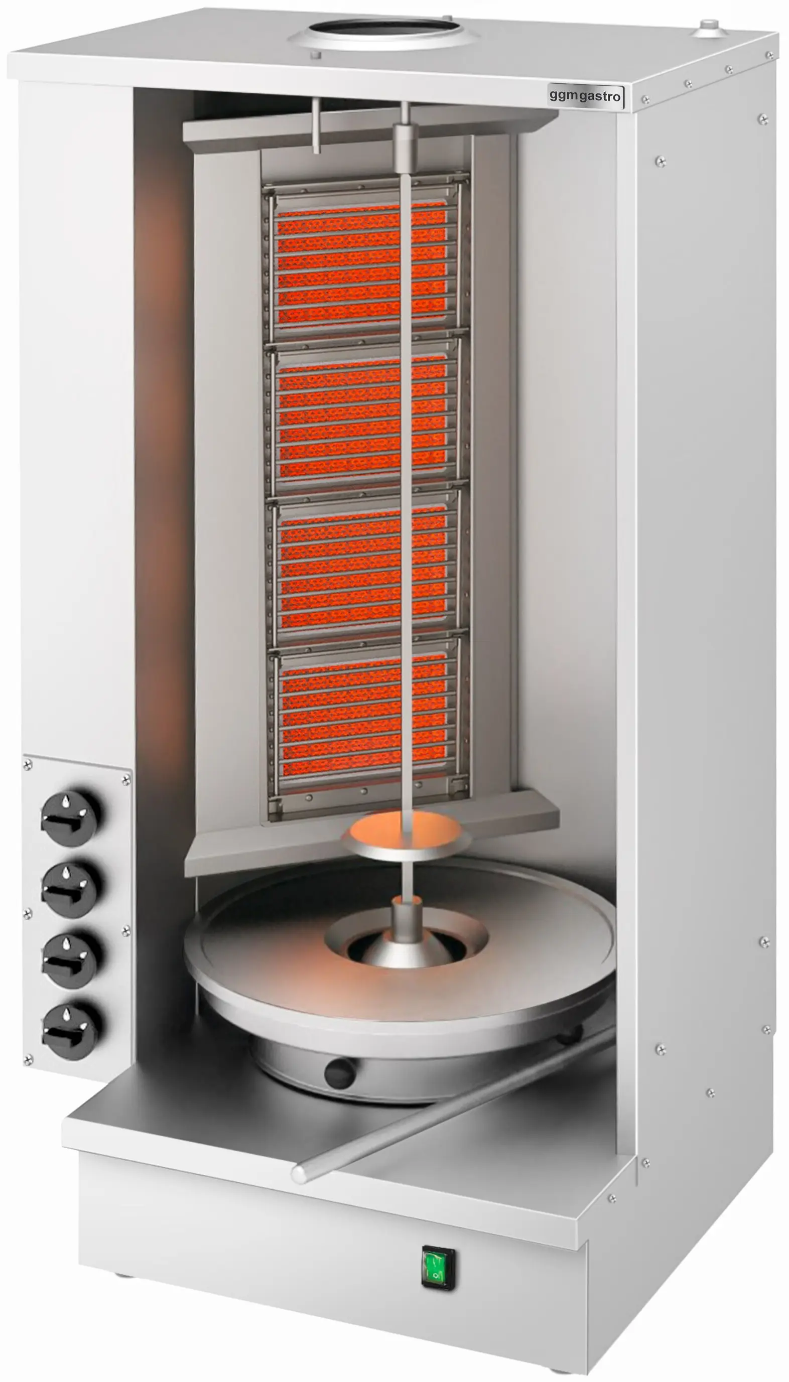 Аппарат для шаурмы газовый GGM Gastro SGAT4 (Inox) - 2