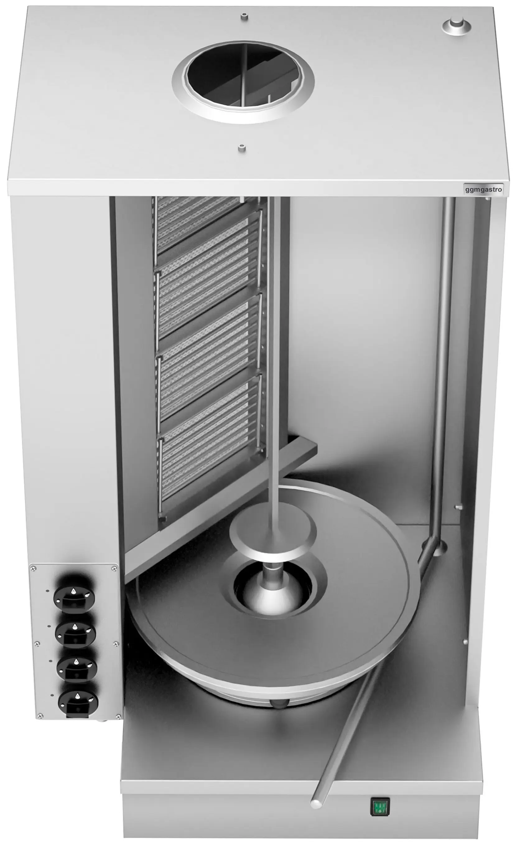 Аппарат для шаурмы газовый GGM Gastro SGAT4 (Inox) - 6