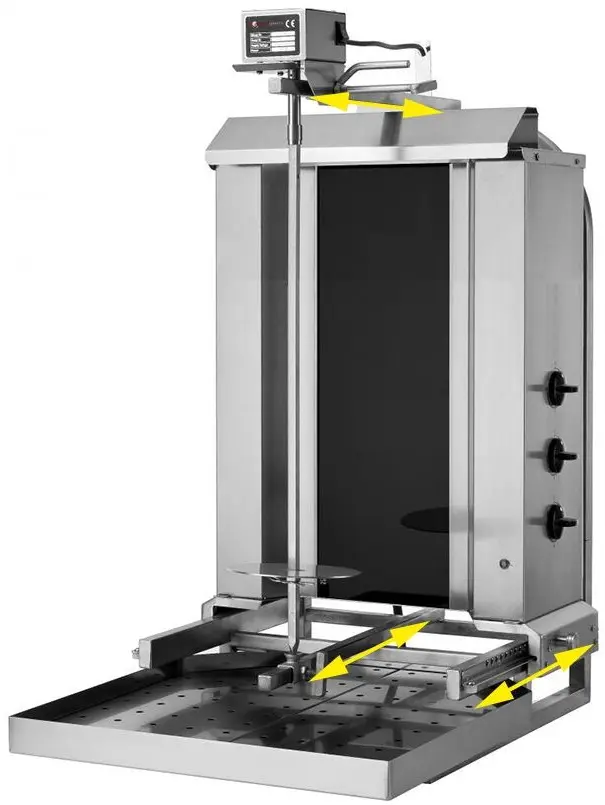 Аппарат для шаурмы GGM Gastro DOBKE3-N (Inox) - 4