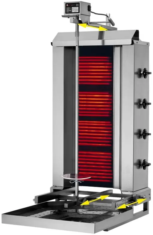Аппарат для шаурмы GGM Gastro DOBKE4-N (Inox) - 4