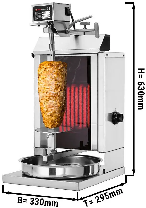 Аппарат для шаурмы GGM Gastro DOKE1 (Inox) - 4