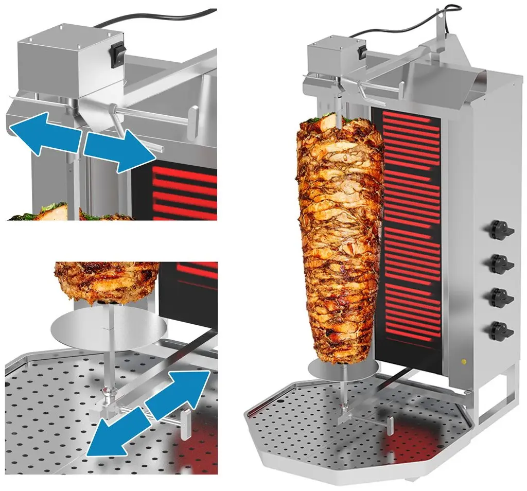 Аппарат для шаурмы GGM Gastro DOKE3-N (Inox) - 3