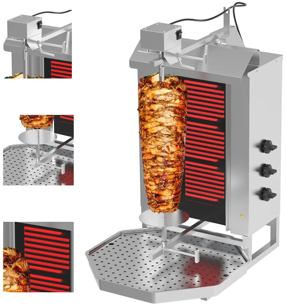 Аппарат для шаурмы GGM Gastro DOKE3-N (Inox) - 4