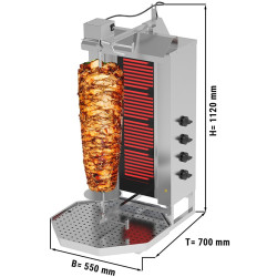 Аппарат для шаурмы GGM Gastro DOKE4-N (Inox) Thumb