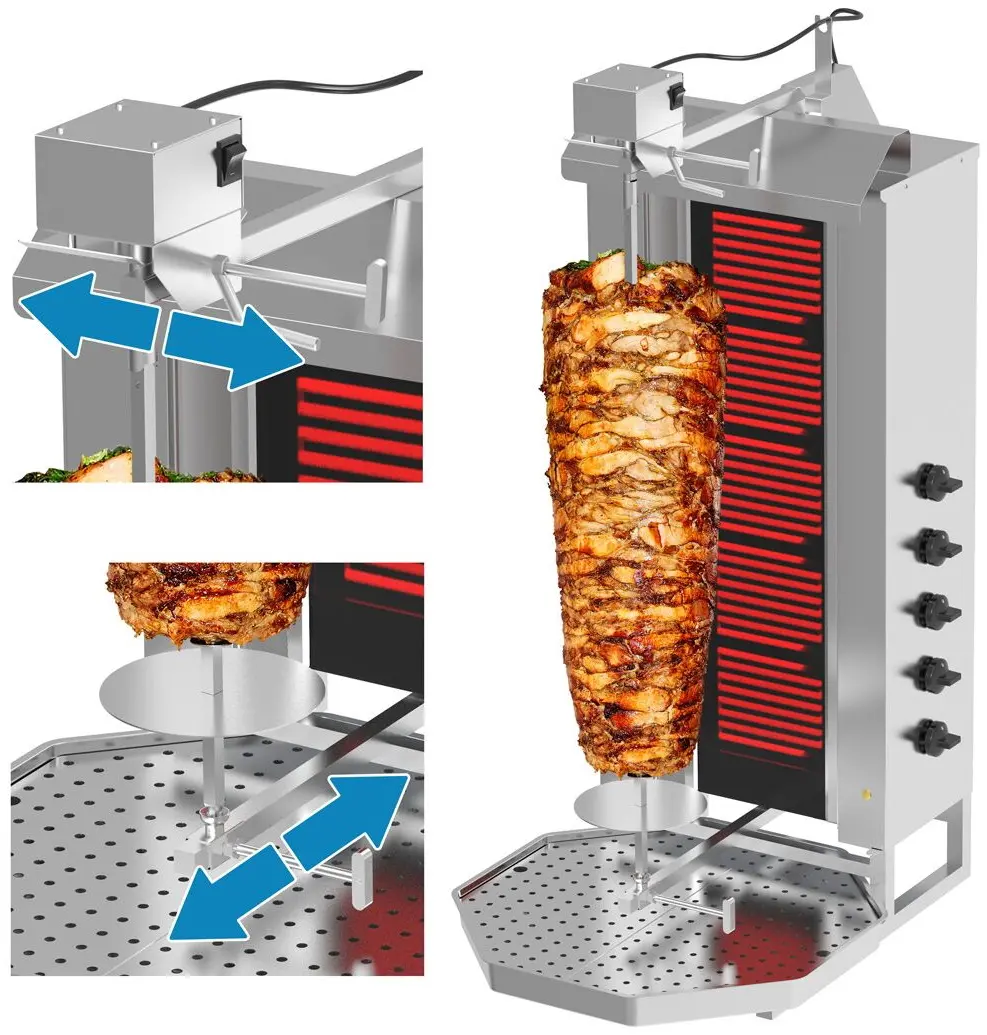 Аппарат для шаурмы GGM Gastro DOKE5-N (Inox) - 3