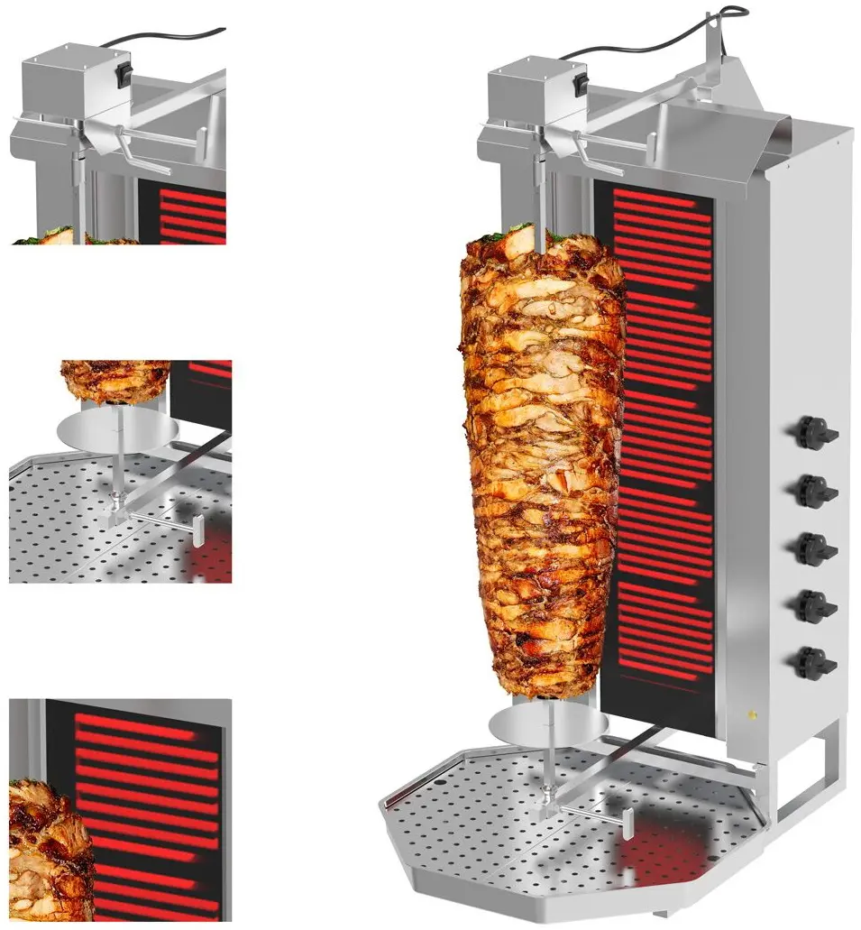 Аппарат для шаурмы GGM Gastro DOKE5-N (Inox) - 4