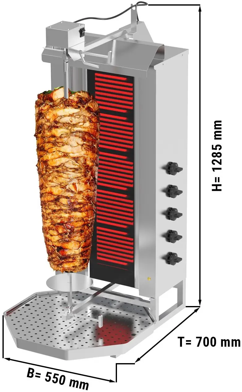 Аппарат для шаурмы GGM Gastro DOKE5-N (Inox) - 5