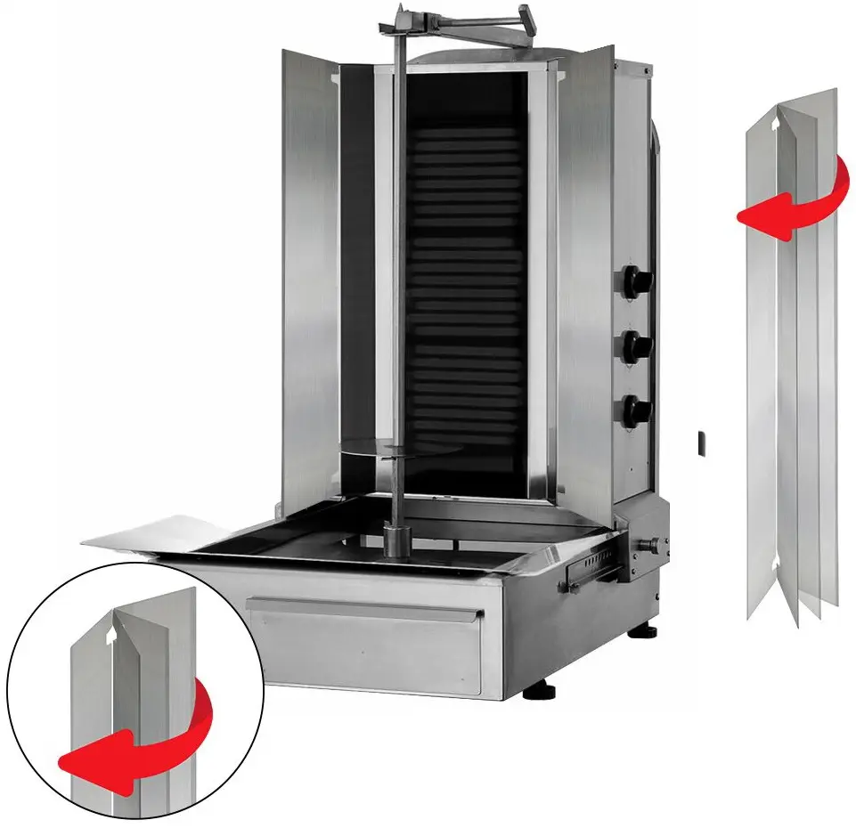 Аппарат для шаурмы GGM Gastro DUKE3-N (Inox) - 3
