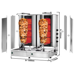 Аппарат для шаурмы GGM Gastro DUKE4+4-N (Inox) Thumb