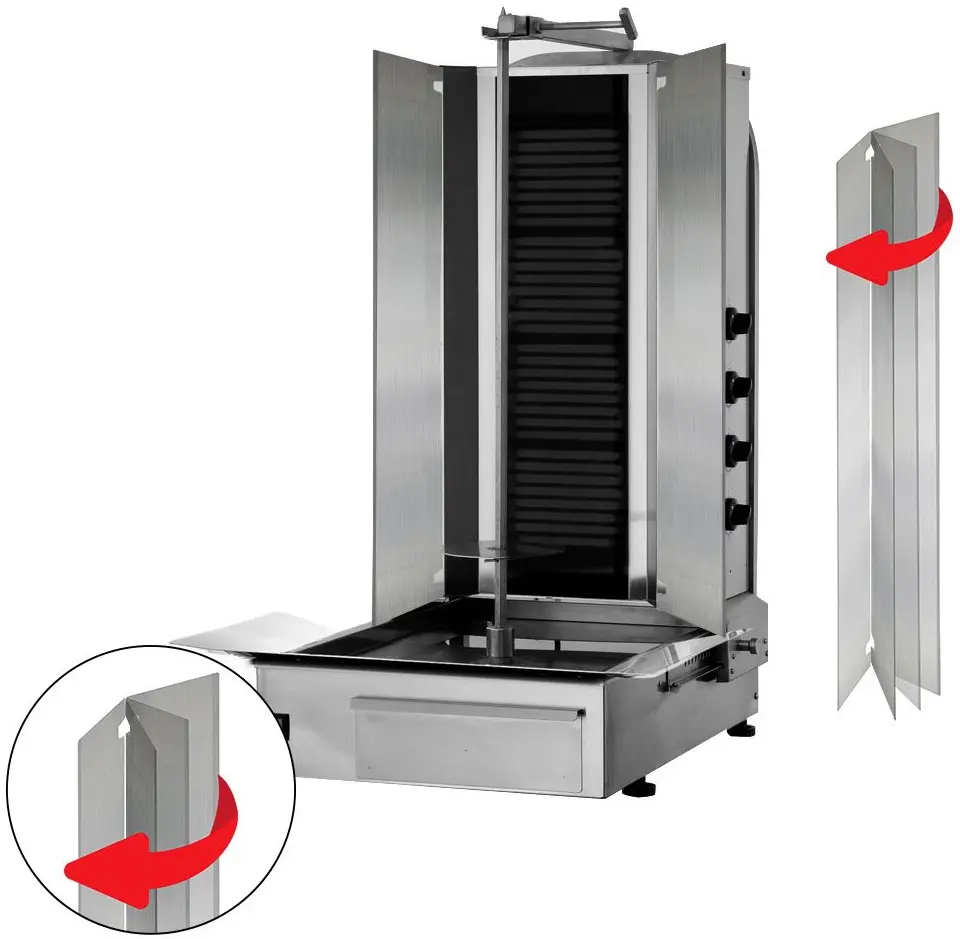 Аппарат для шаурмы GGM Gastro DUKE4-N (Inox) - 3