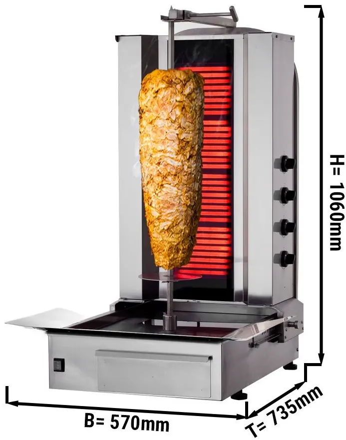 Аппарат для шаурмы GGM Gastro DUKE4-N (Inox) - 4