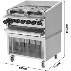 Газовый чарбройлер GGM Gastro HSOE1 (Inox) Thumb