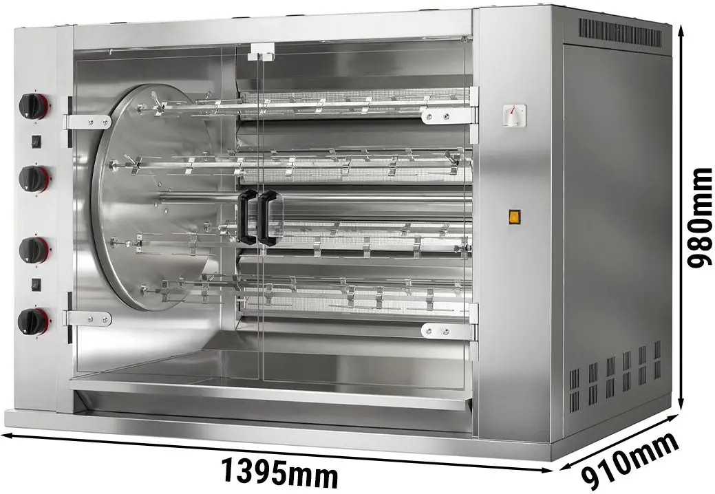 Газовый гриль для кур GGM Gastro ERHM848 (Inox) - 3