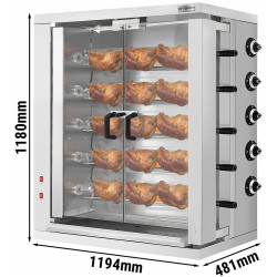 Газовый гриль для кур GGM Gastro GHGE30 (Inox) Thumb