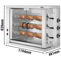 Газовый гриль для кур GGM Gastro GHGE38 (Inox) Thumb