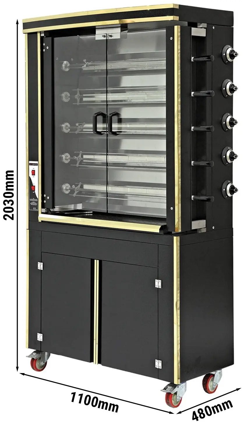Газовый гриль для кур GGM Gastro GHGE530 (Black) - 2