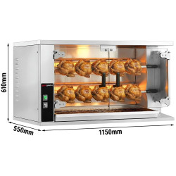 Газовый гриль для кур GGM Gastro GHGK210 (Inox) Thumb
