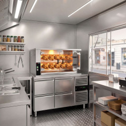 Газовый гриль для кур GGM Gastro GHGK210 (Inox) Thumb