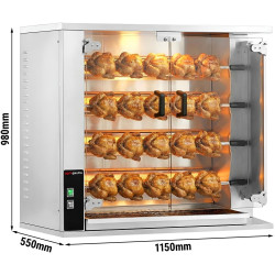 Газовый гриль для кур GGM Gastro GHGK420 (Inox) Thumb