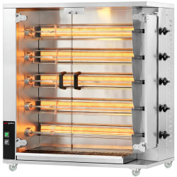 Grill pentru pui pe gaz GGM Gastro GHGK525 (Inox) Thumb