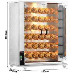 Газовый гриль для кур GGM Gastro GHGK630 (Inox) Thumb