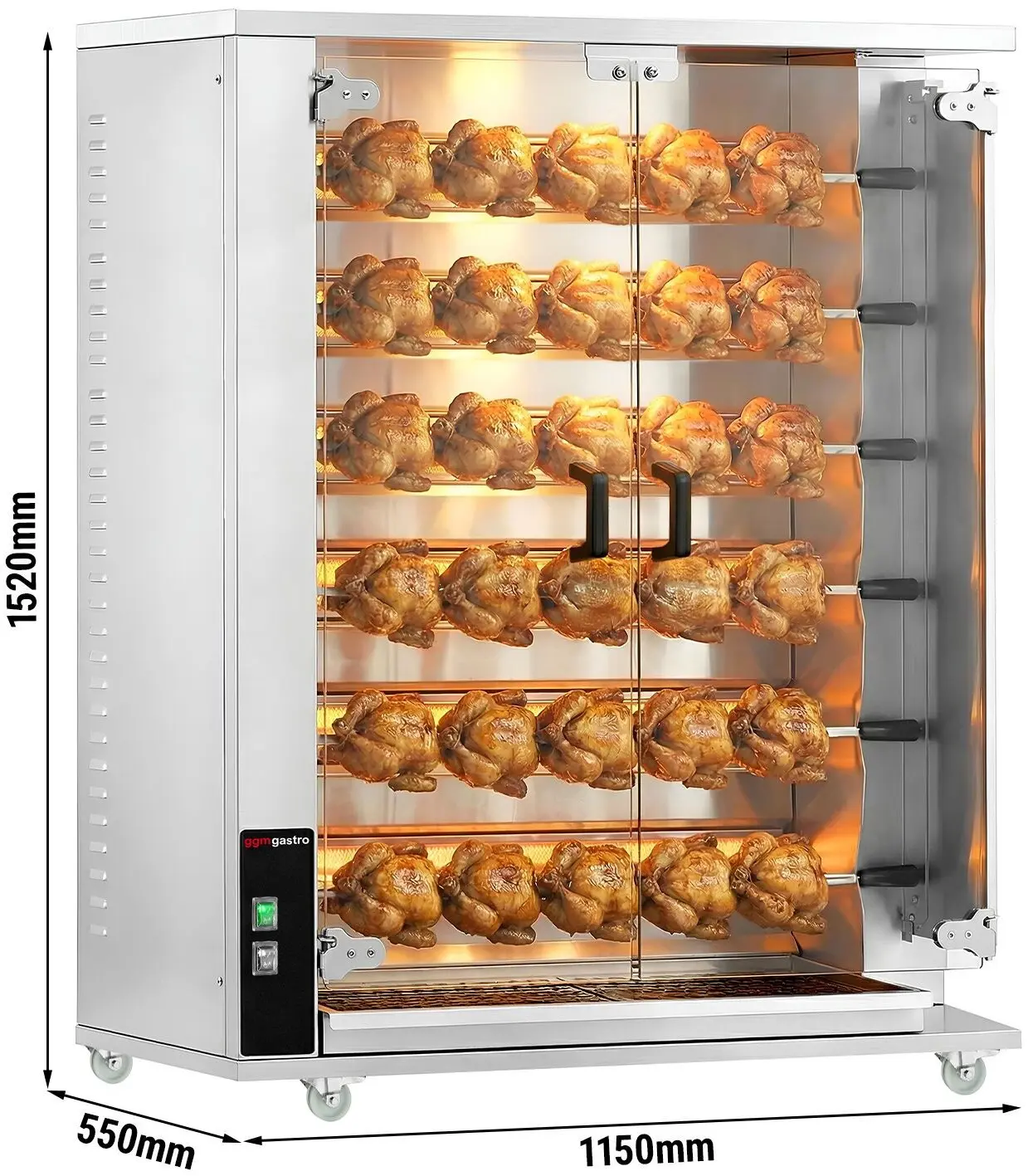 Газовый гриль для кур GGM Gastro GHGK630 (Inox) - 8