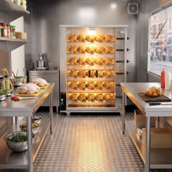 Газовый гриль для кур GGM Gastro GHGK630 (Inox) Thumb