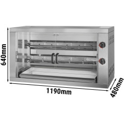 Газовый гриль для кур GGM Gastro GHKM212-B (Inox) Thumb