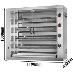 Газовый гриль для кур GGM Gastro GHKM424-B (Inox) Thumb