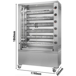 Газовый гриль для кур GGM Gastro GHKM636-B (Inox) Thumb