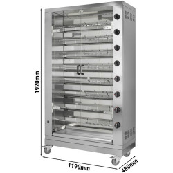 Газовый гриль для кур GGM Gastro GHKM848-B (Inox) Thumb