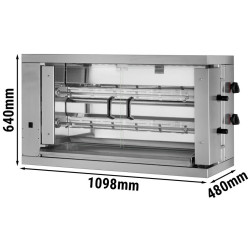 Газовый гриль для кур GGM Gastro GM212E-B (Inox) Thumb