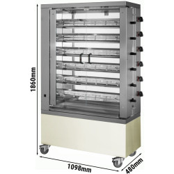 Газовый гриль для кур GGM Gastro GM636E-B (Inox/Beige) Thumb