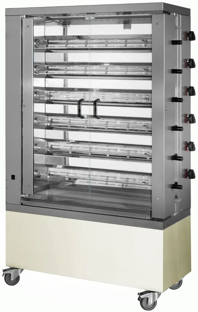 Газовый гриль для кур GGM Gastro GM636E-B (Inox/Beige)