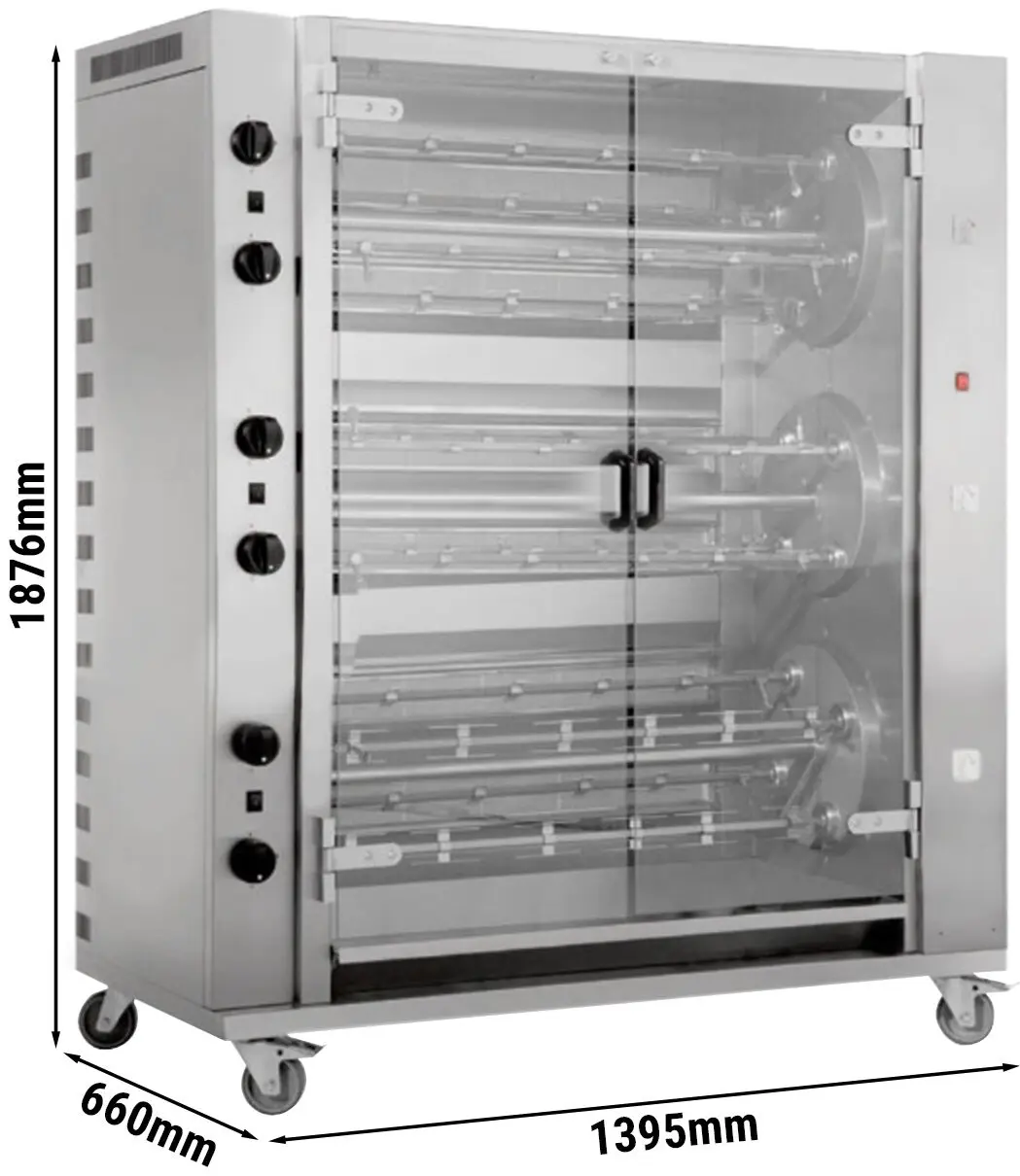 Газовый гриль для кур GGM Gastro HGGM1272 (Inox) - 2